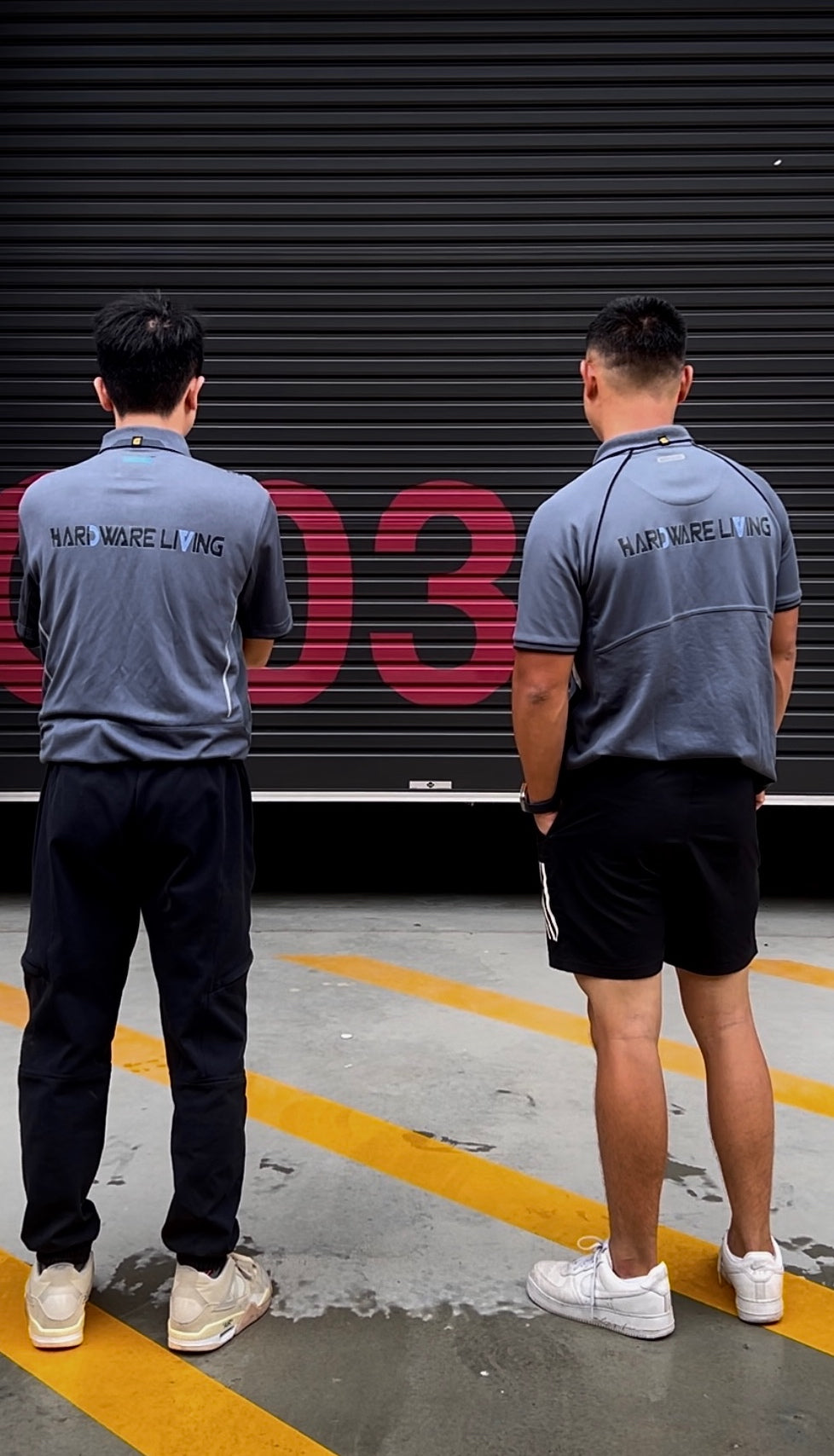 Hardware Living staff wearing uniforms on About Us page