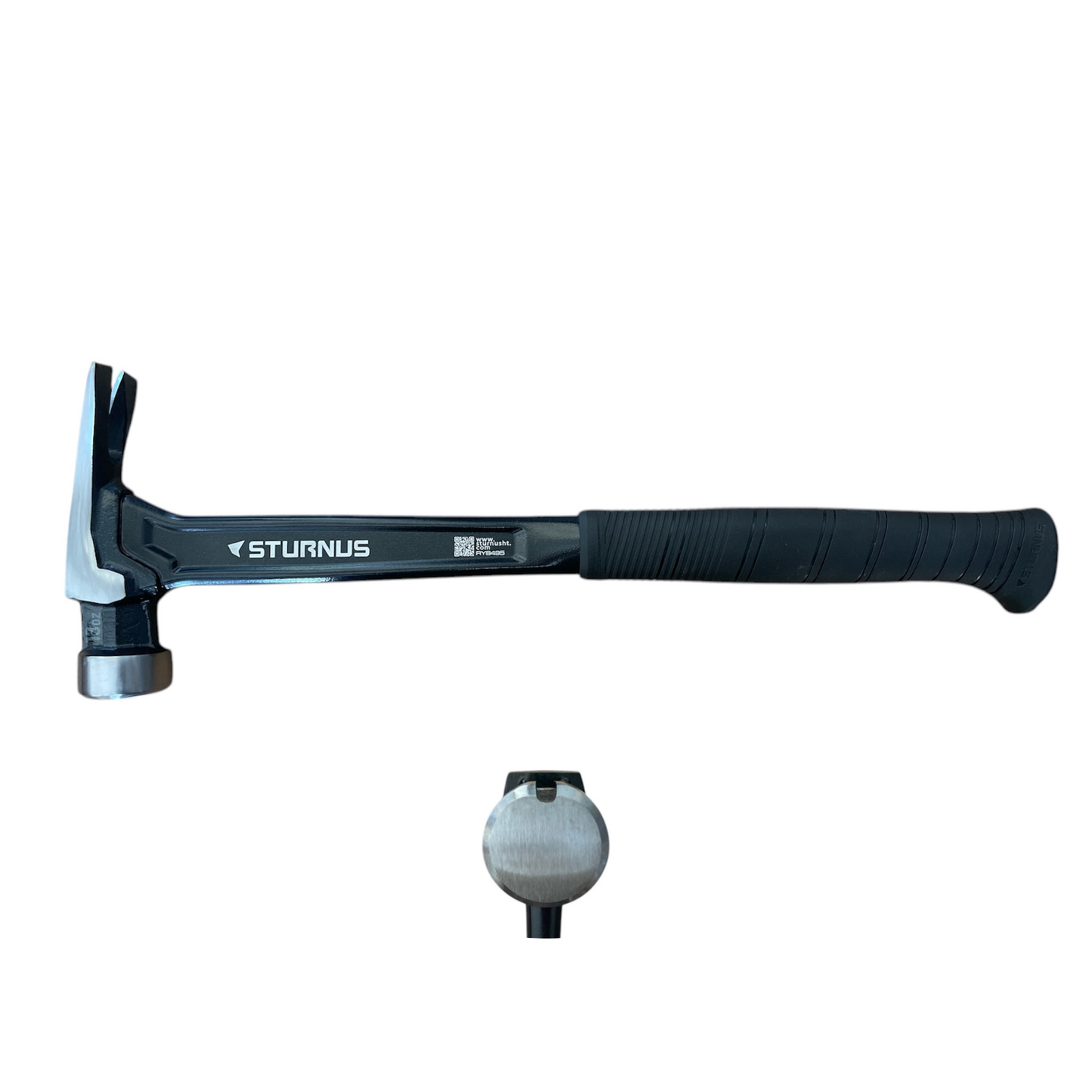 STURNUS long handle hammer in graphite color with smooth face
