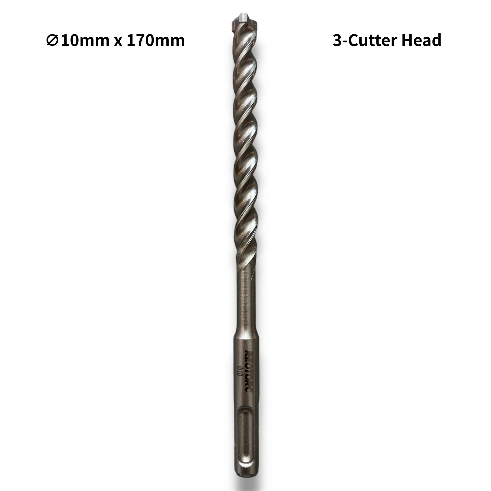 10mm 3-Cutter Head SDS-Plus Hammer Drill Bits