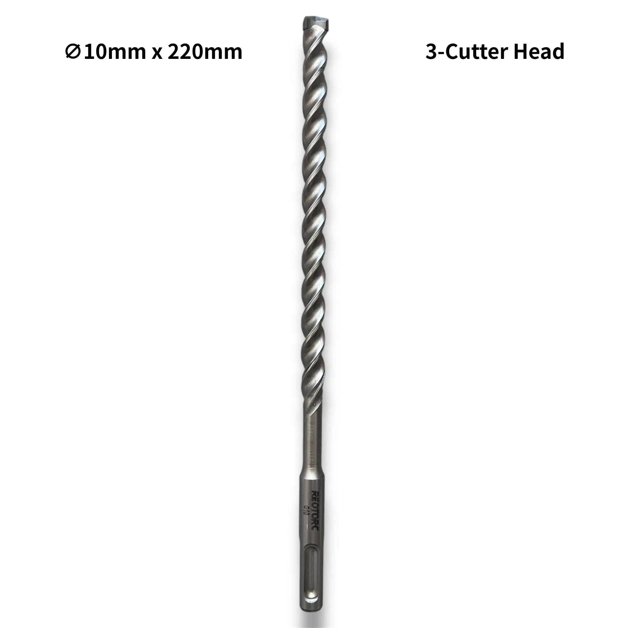 10mm 3-Cutter Head SDS-Plus Hammer Drill Bits