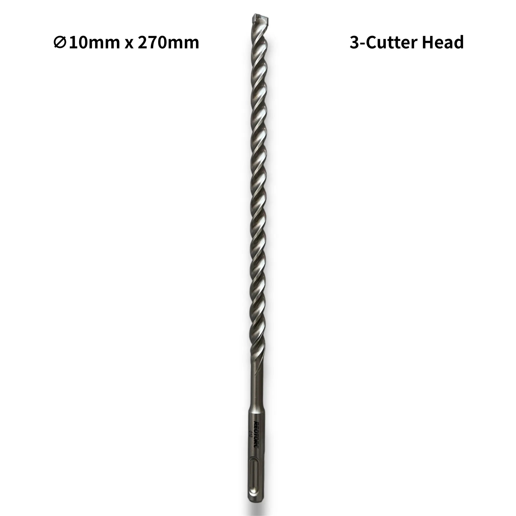 10mm 3-Cutter Head SDS-Plus Hammer Drill Bits