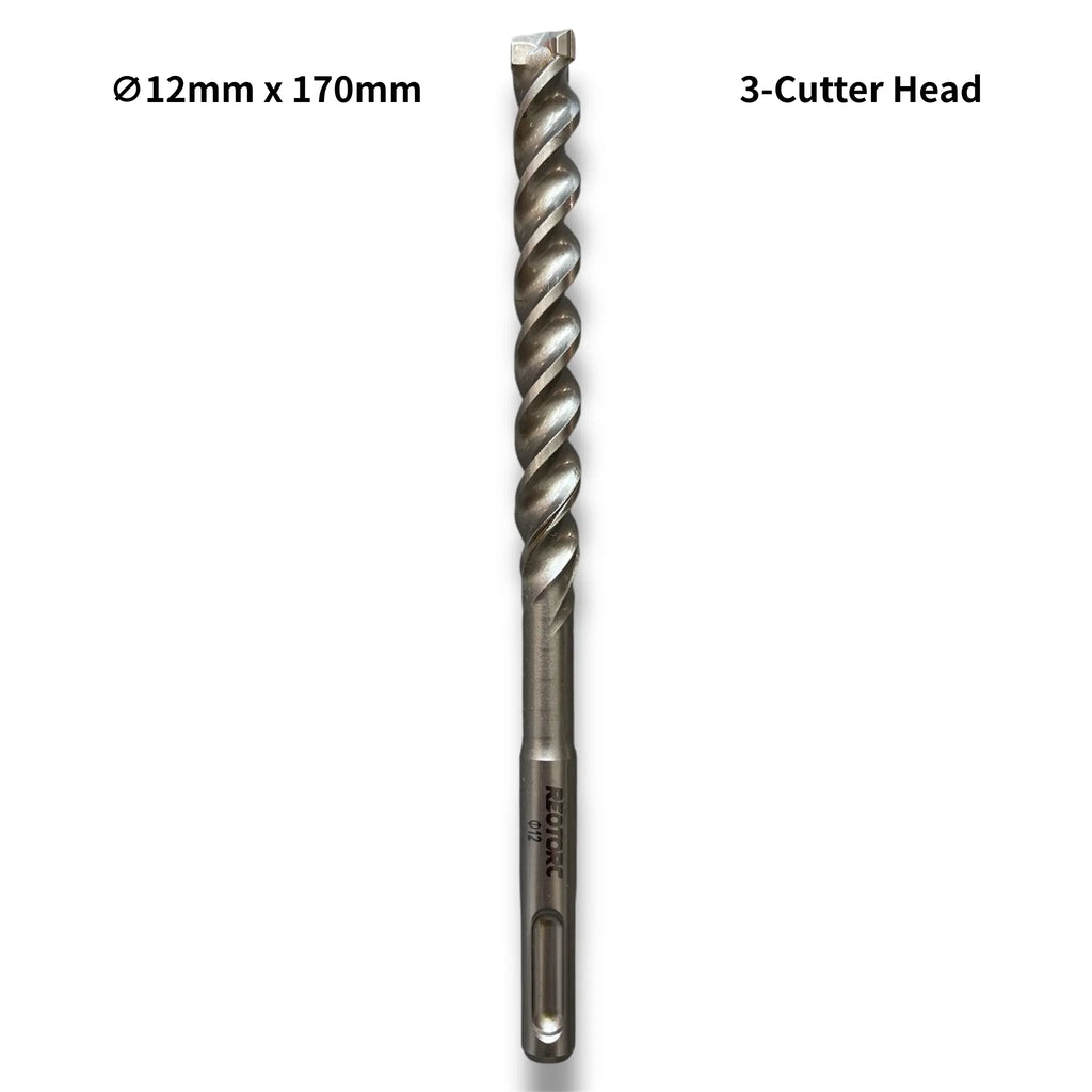 12mm 3-Cutter Head SDS-Plus Hammer Drill Bits