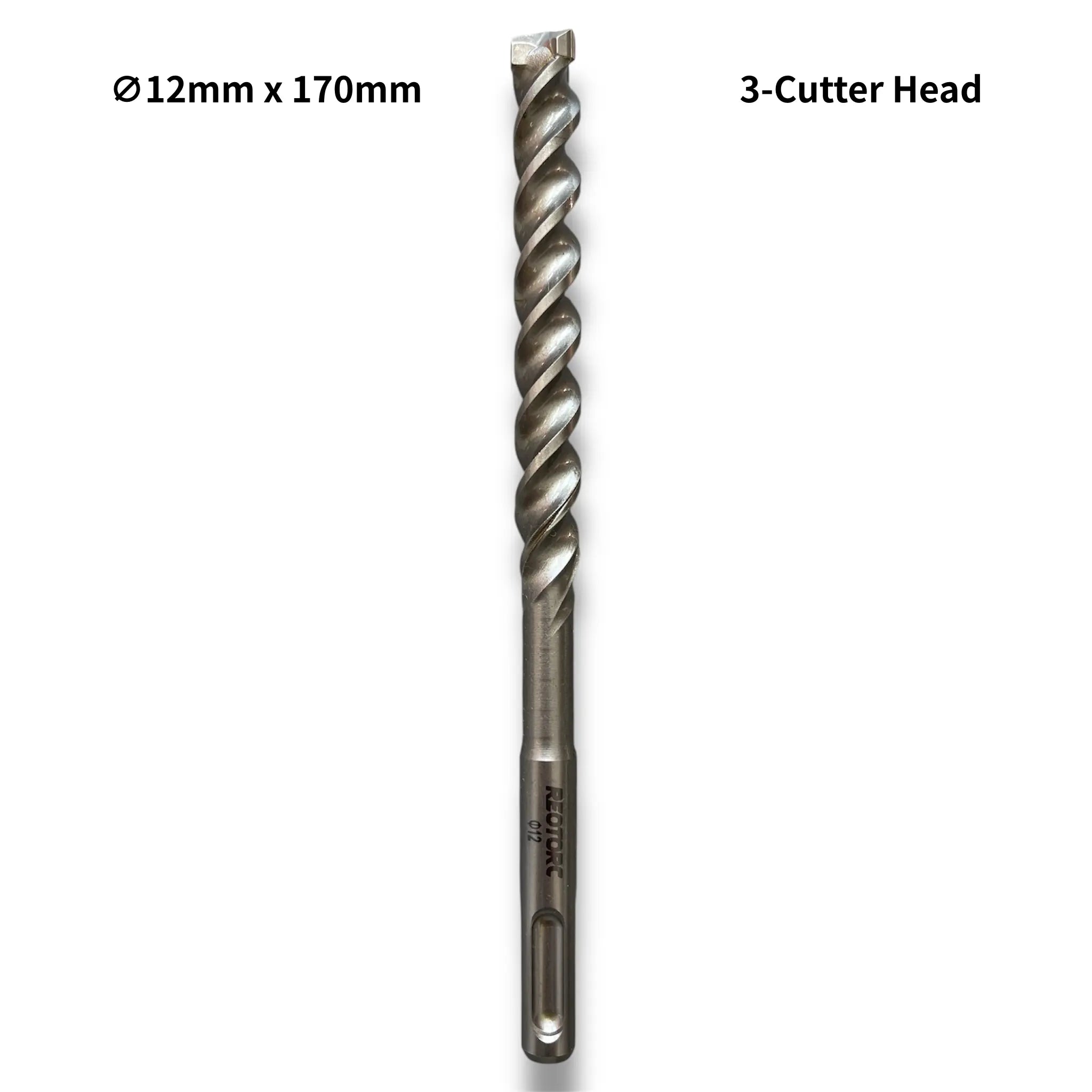 12mm 3-Cutter Head SDS-Plus Hammer Drill Bits