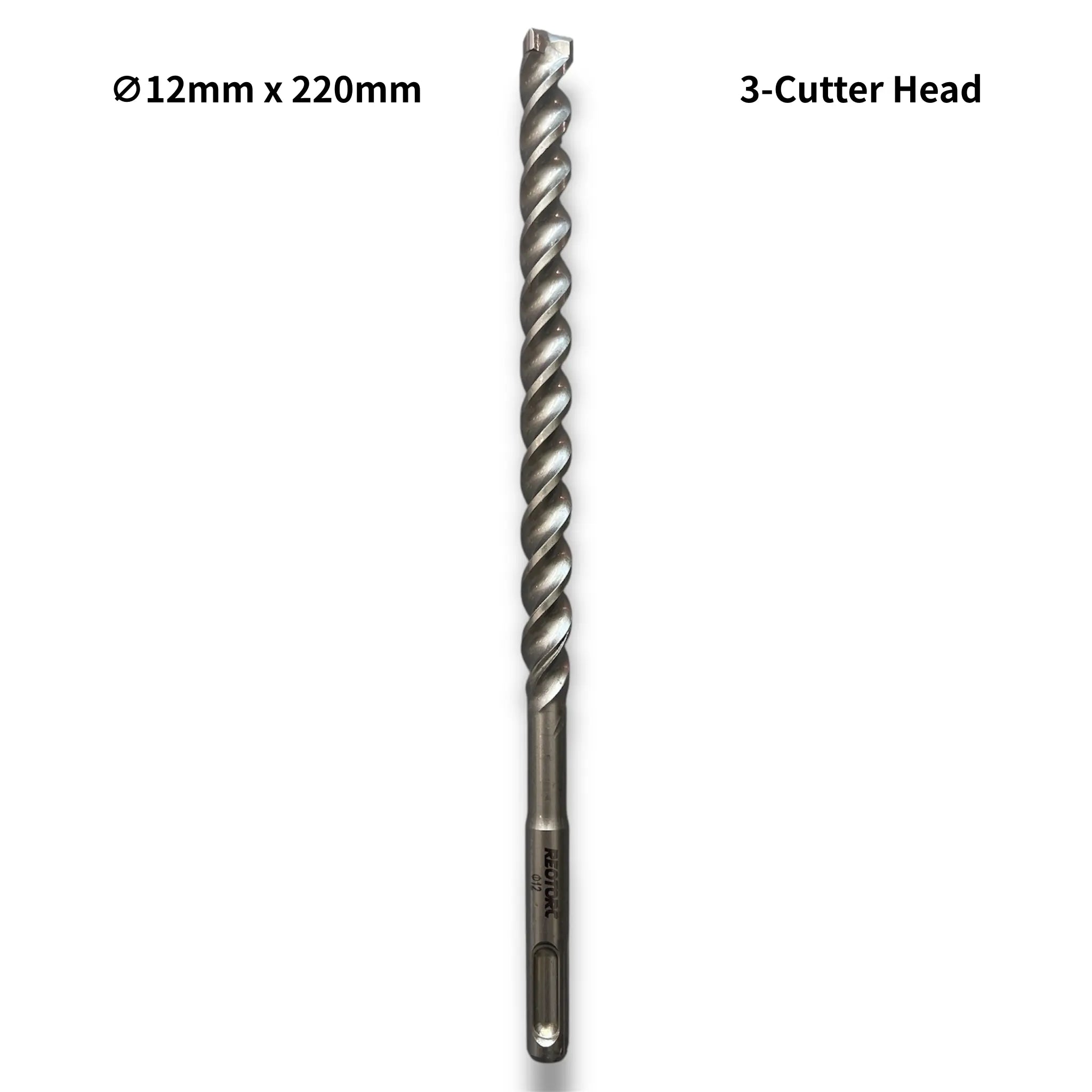 12mm 3-Cutter Head SDS-Plus Hammer Drill Bits
