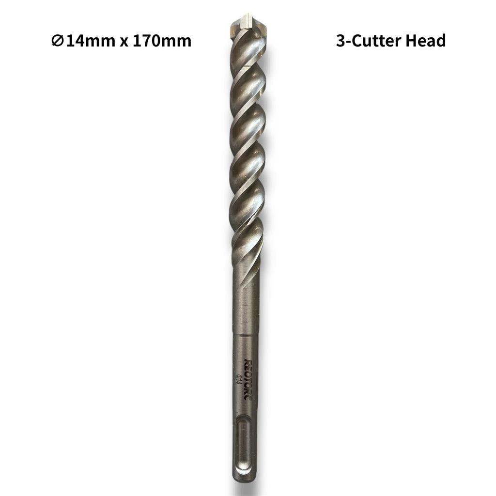 14mm 3-Cutter Head SDS-Plus Hammer Drill Bits