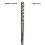 14mm 3-Cutter Head SDS-Plus Hammer Drill Bits