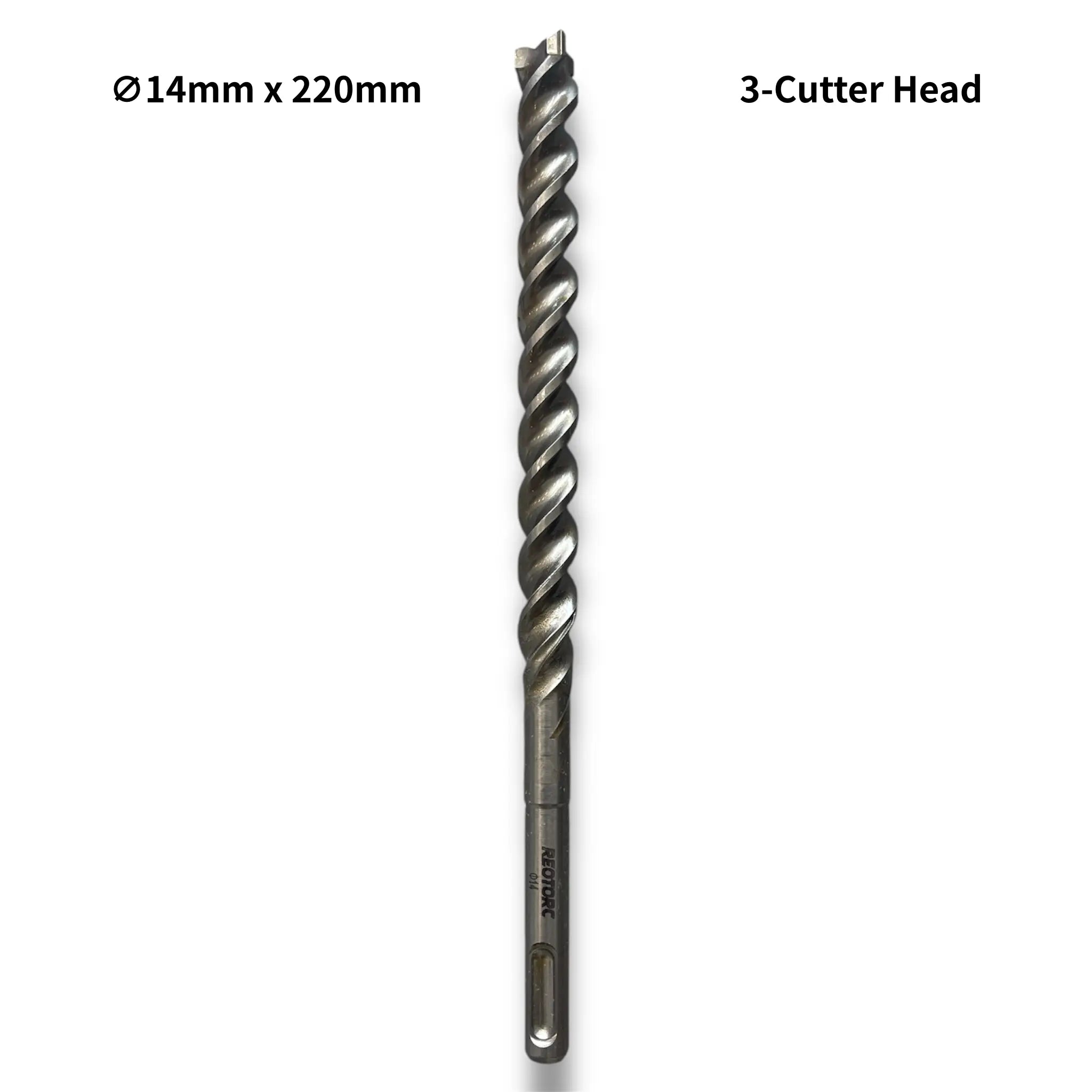 14mm 3-Cutter Head SDS-Plus Hammer Drill Bits