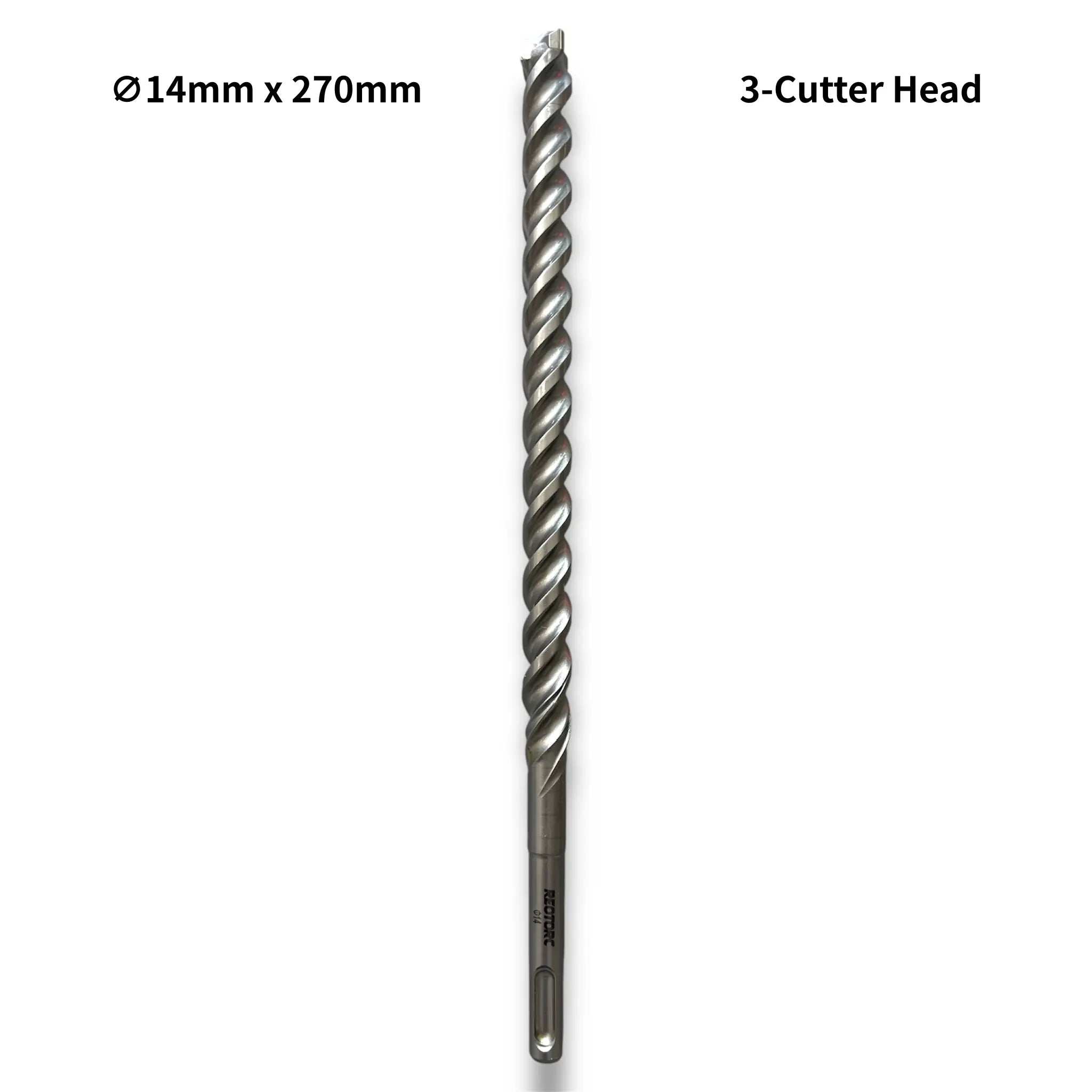 14mm 3-Cutter Head SDS-Plus Hammer Drill Bits