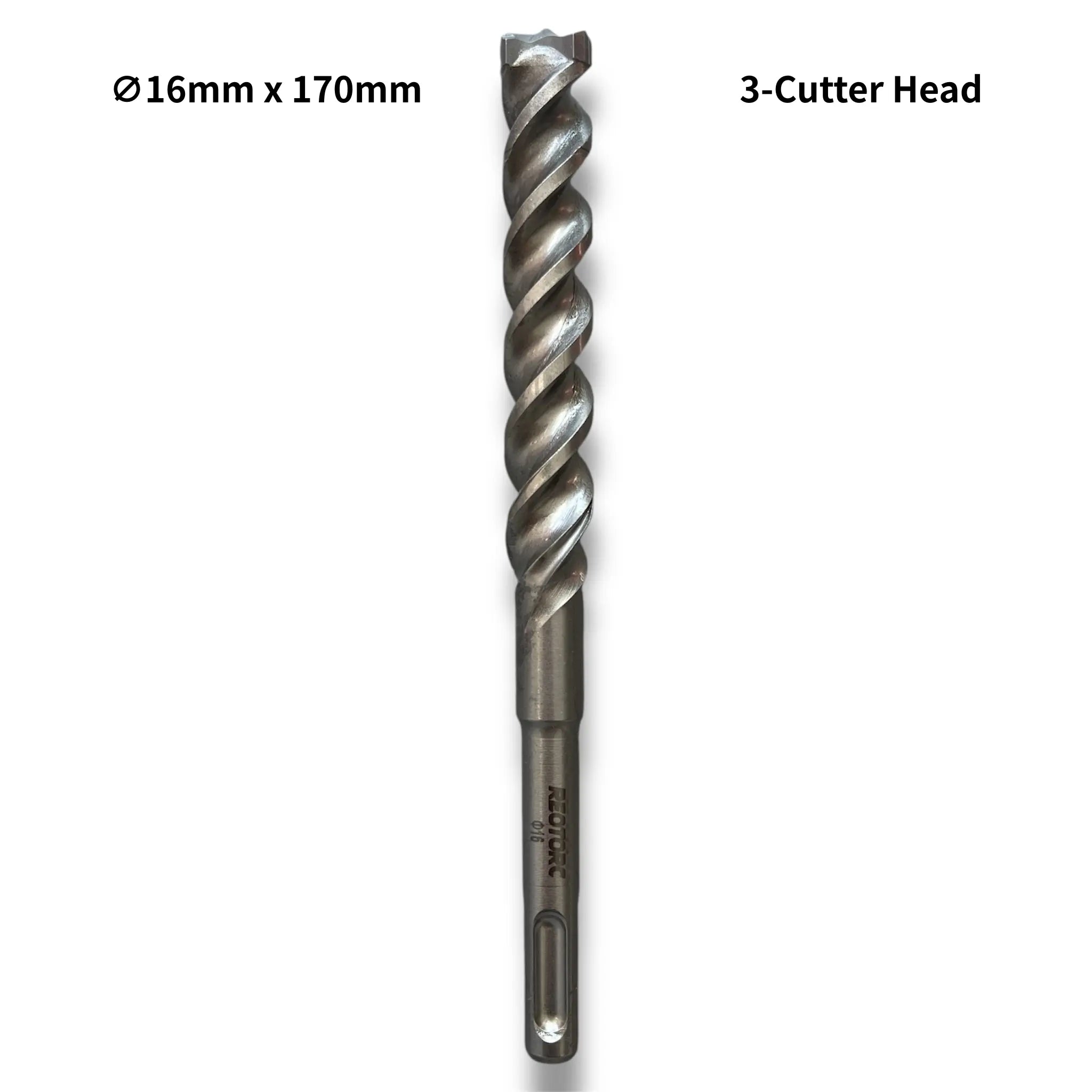 16mm 3-Cutter Head SDS-Plus Hammer Drill Bits