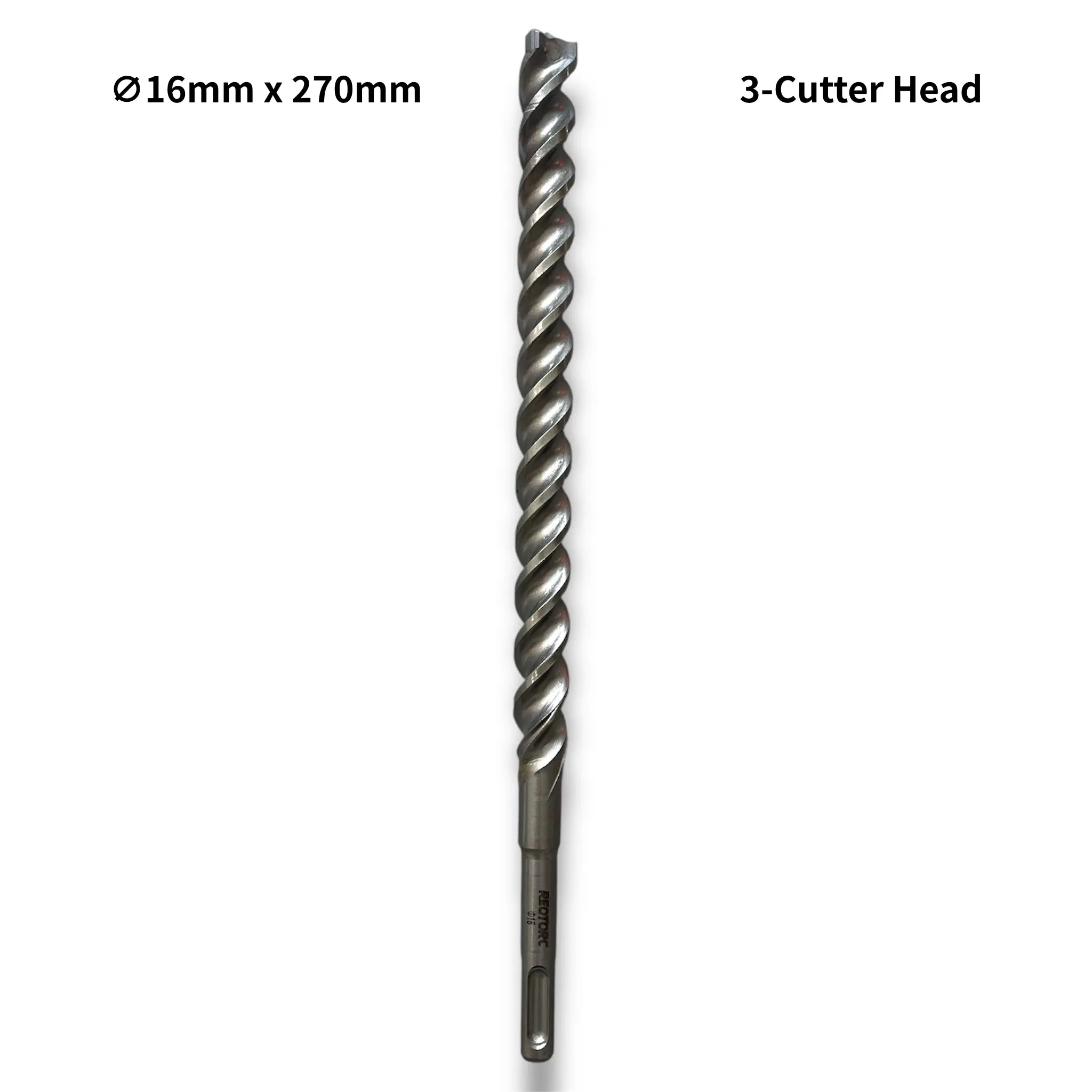 16mm 3-Cutter Head SDS-Plus Hammer Drill Bits