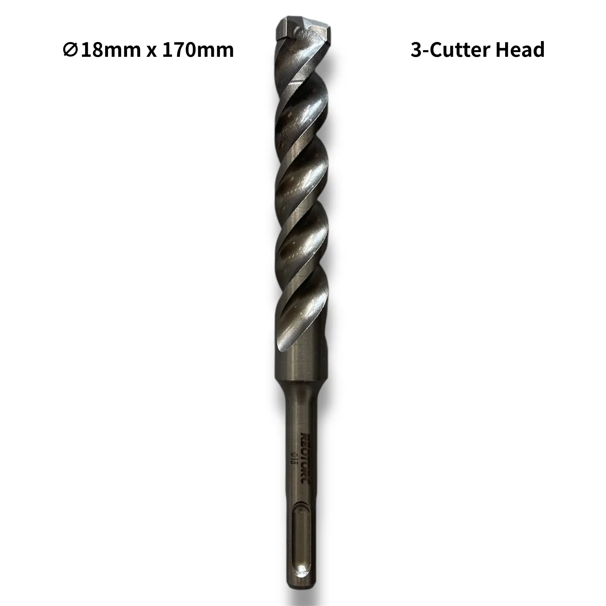 18mm 3-Cutter Head SDS-Plus Hammer Drill Bits