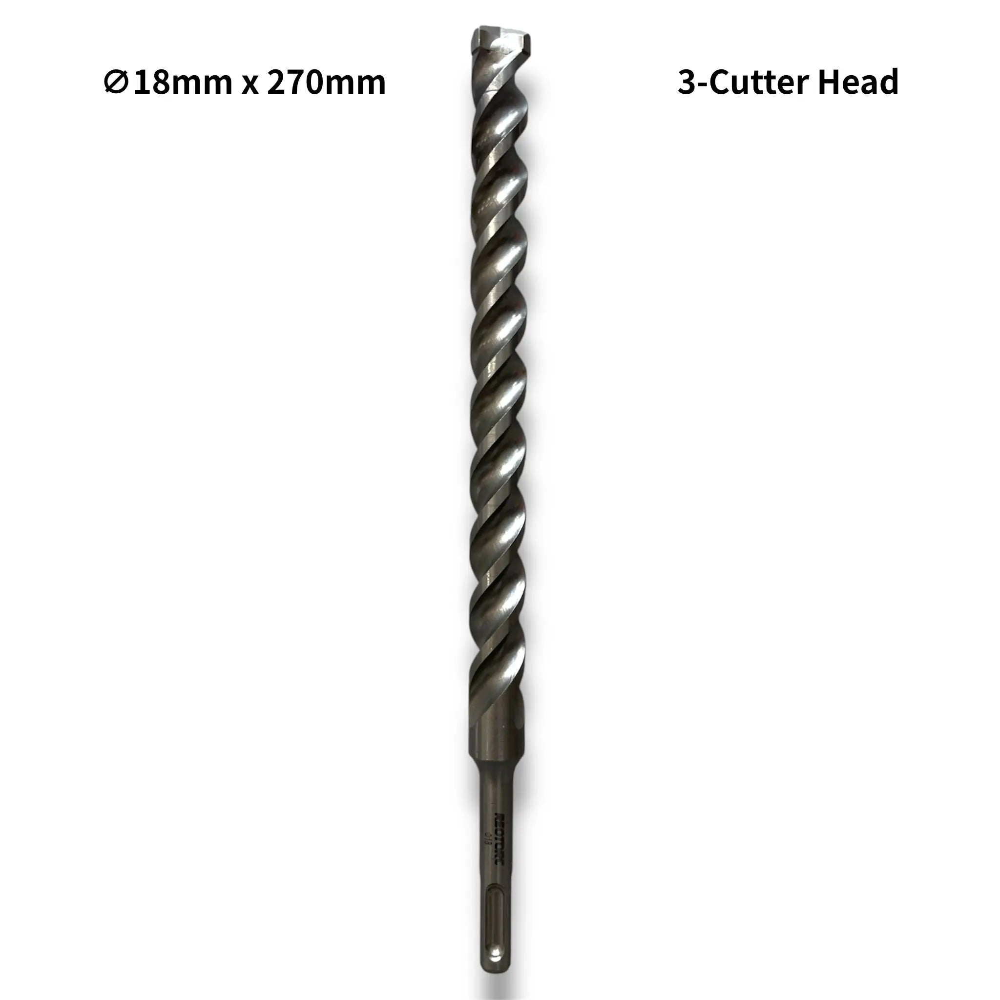 18mm 3-Cutter Head SDS-Plus Hammer Drill Bits