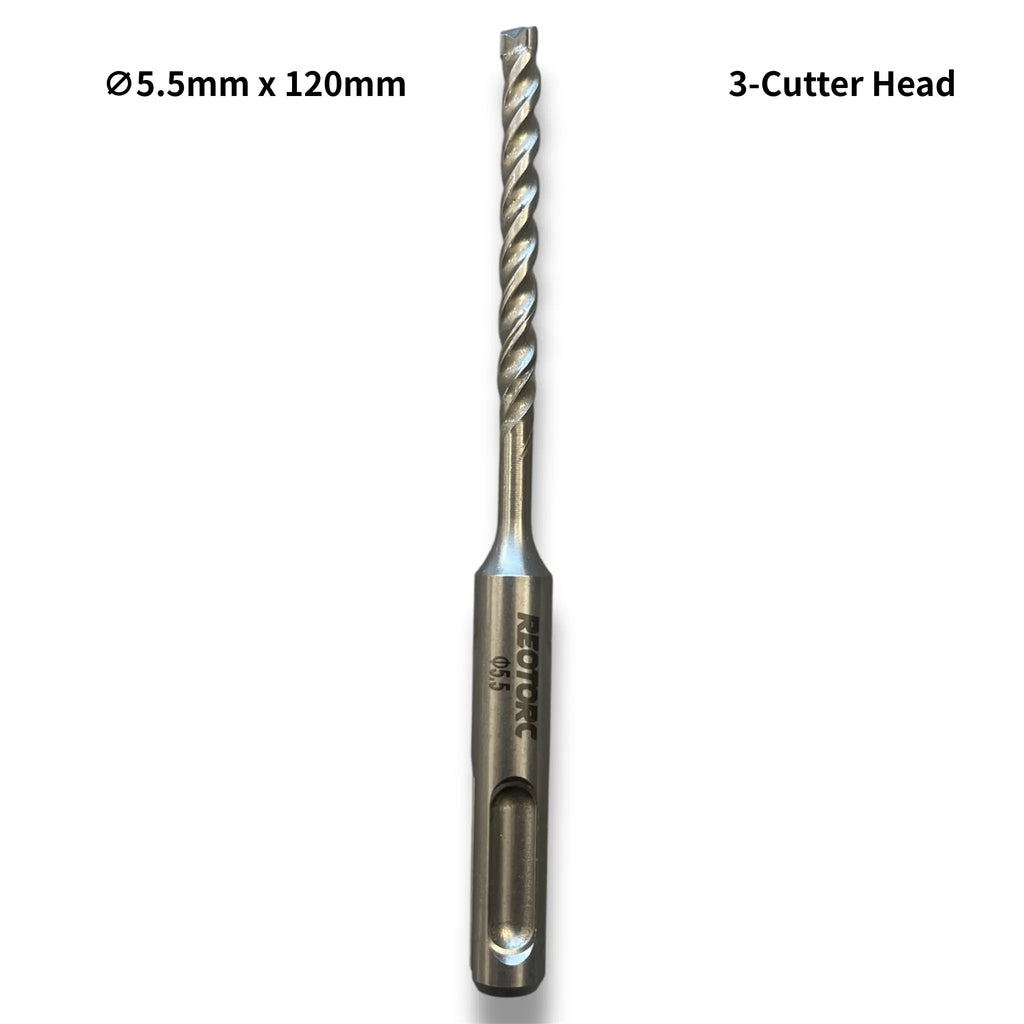 5.5mm 3-Cutter Head SDS-Plus Hammer Drill Bits