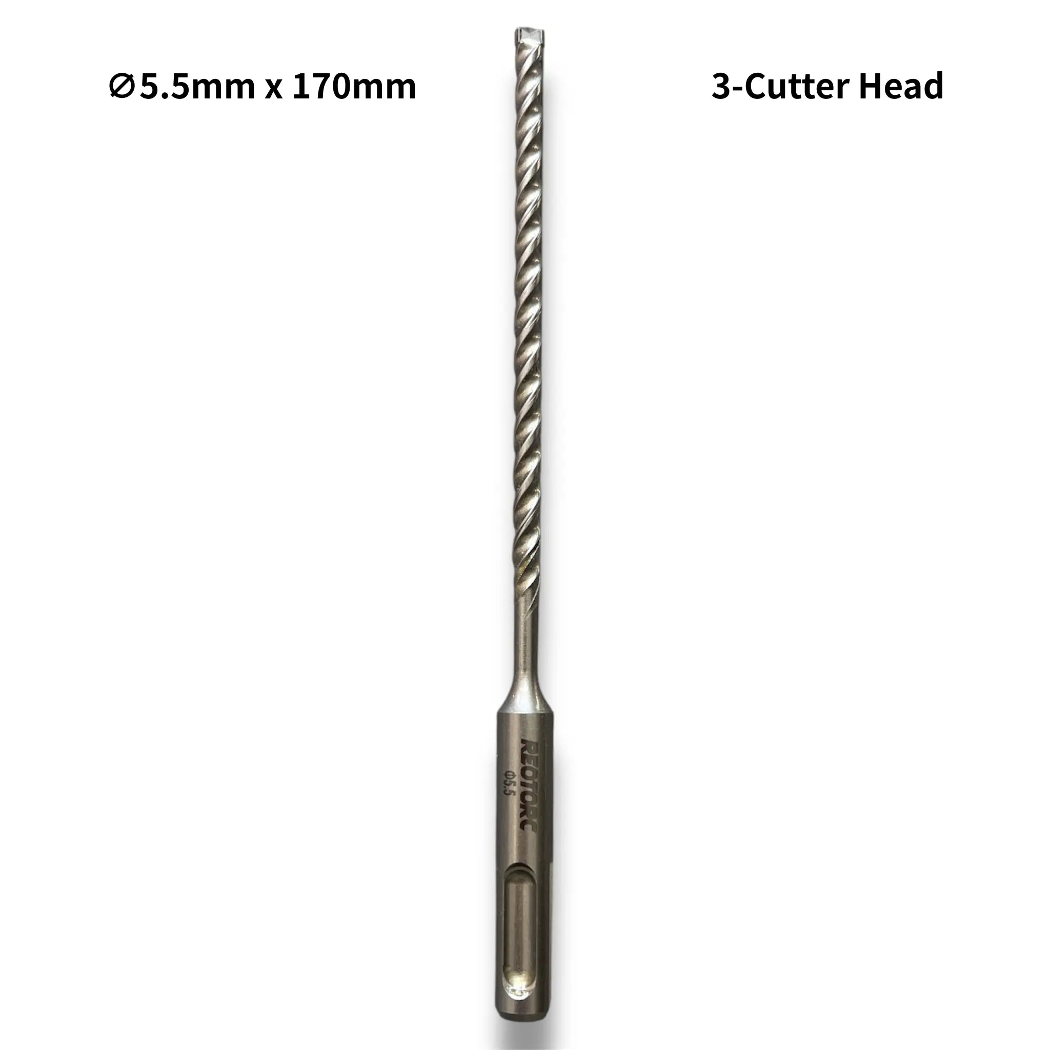 5.5mm 3-Cutter Head SDS-Plus Hammer Drill Bits