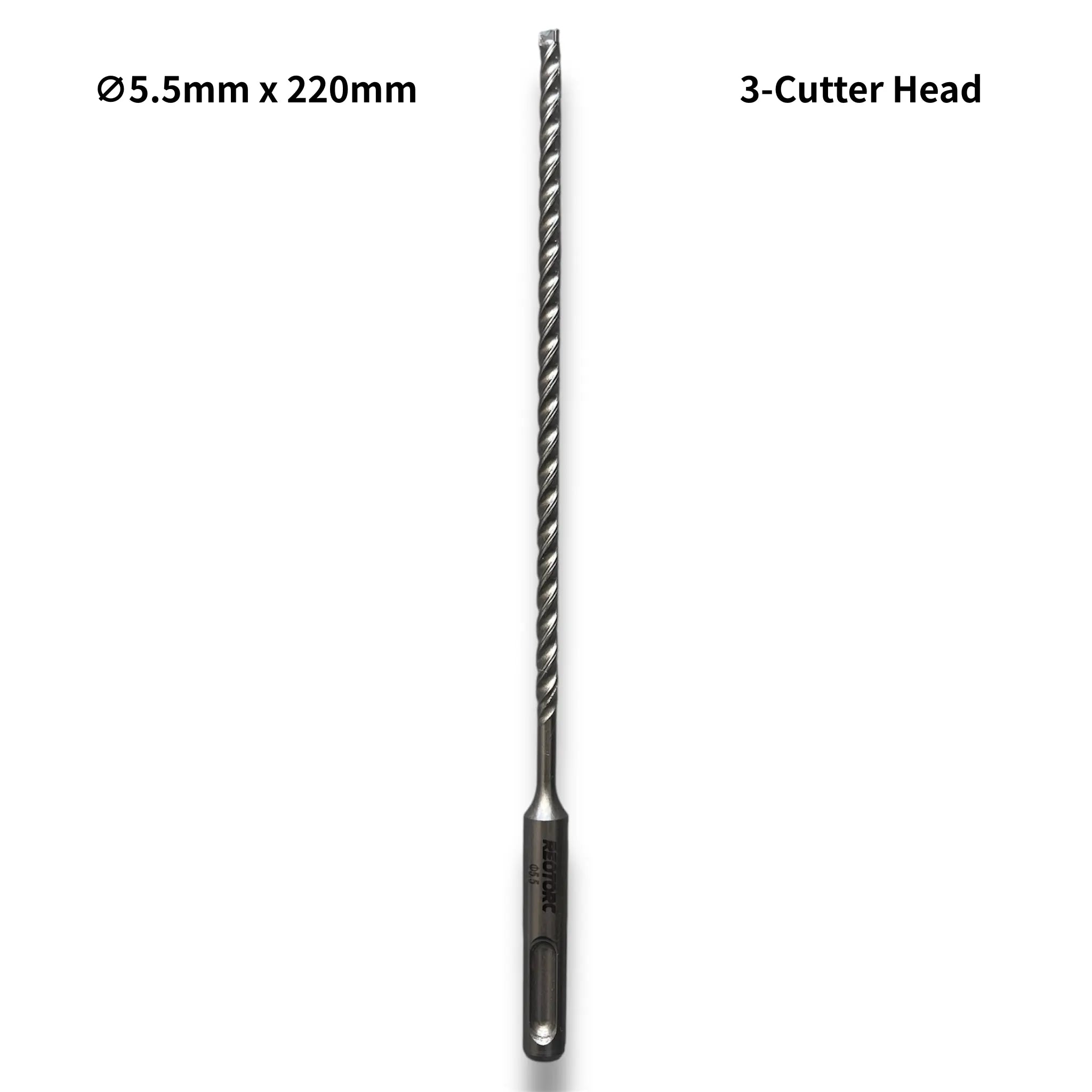 5.5mm 3-Cutter Head SDS-Plus Hammer Drill Bits