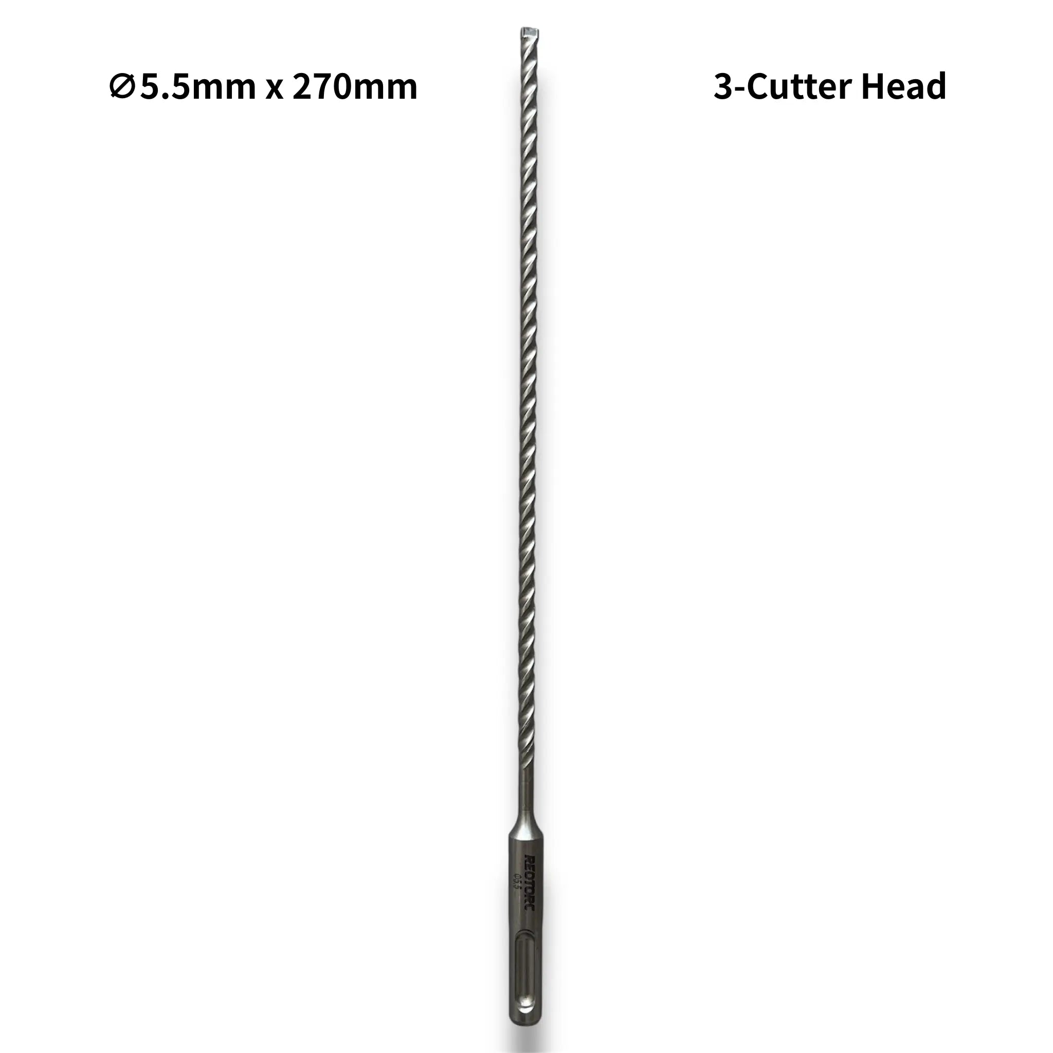 5.5mm 3-Cutter Head SDS-Plus Hammer Drill Bits