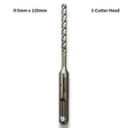 5mm 3-Cutter Head SDS-Plus Hammer Drill Bits