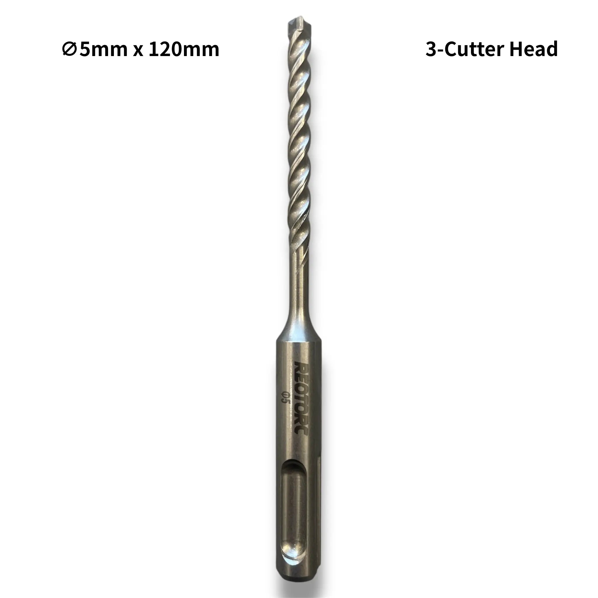 5mm 3-Cutter Head SDS-Plus Hammer Drill Bits