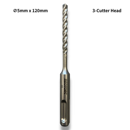 5mm 3-Cutter Head SDS-Plus Hammer Drill Bits