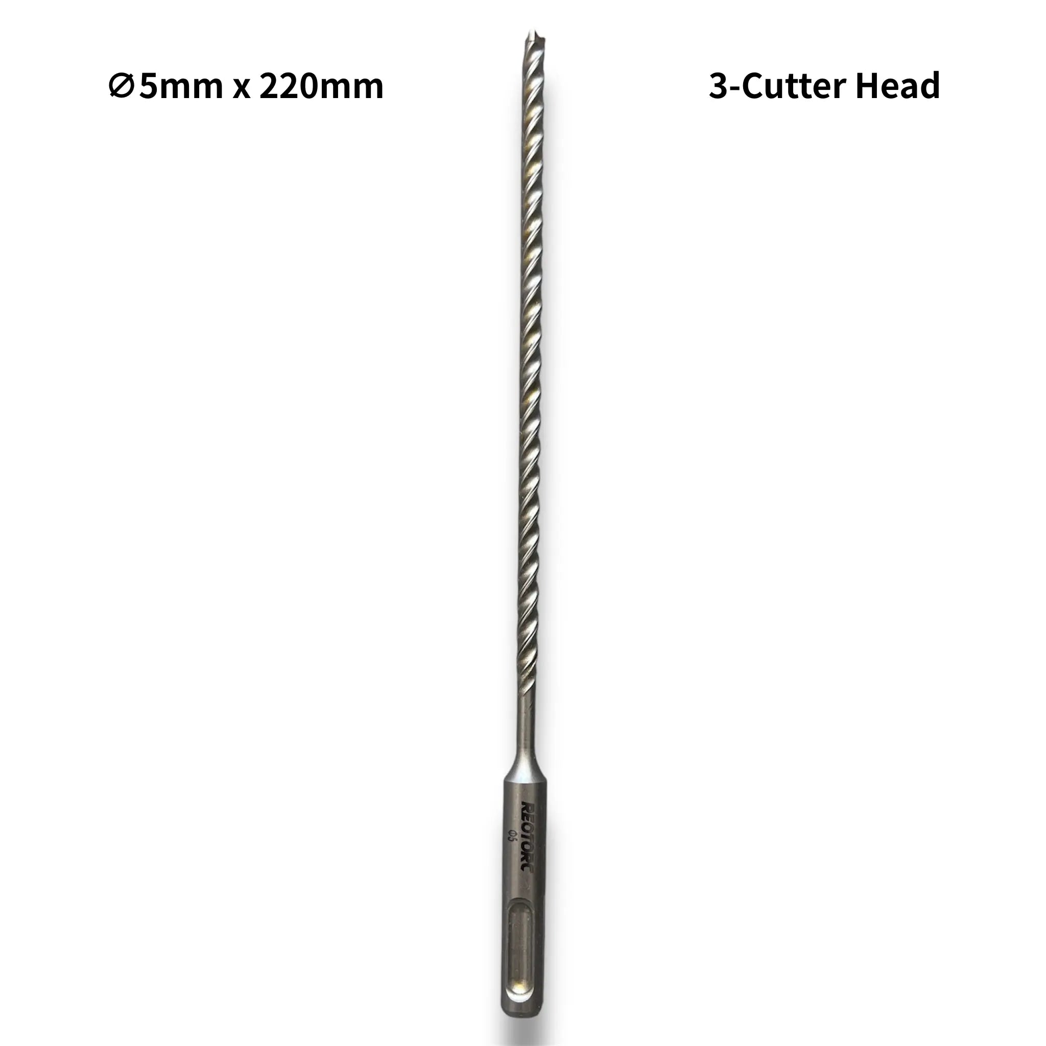 5mm 3-Cutter Head SDS-Plus Hammer Drill Bits