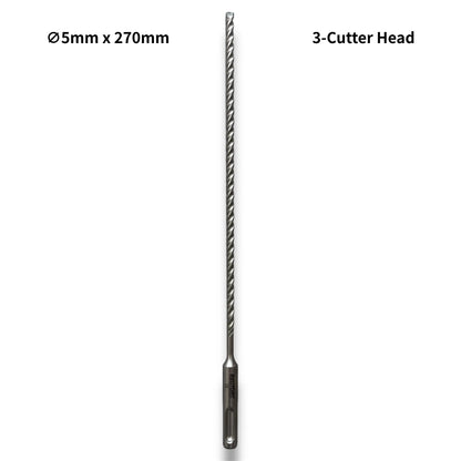 5mm 3-Cutter Head SDS-Plus Hammer Drill Bits