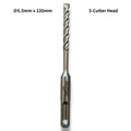 6.5mm 3-Cutter Head SDS-Plus Hammer Drill Bits