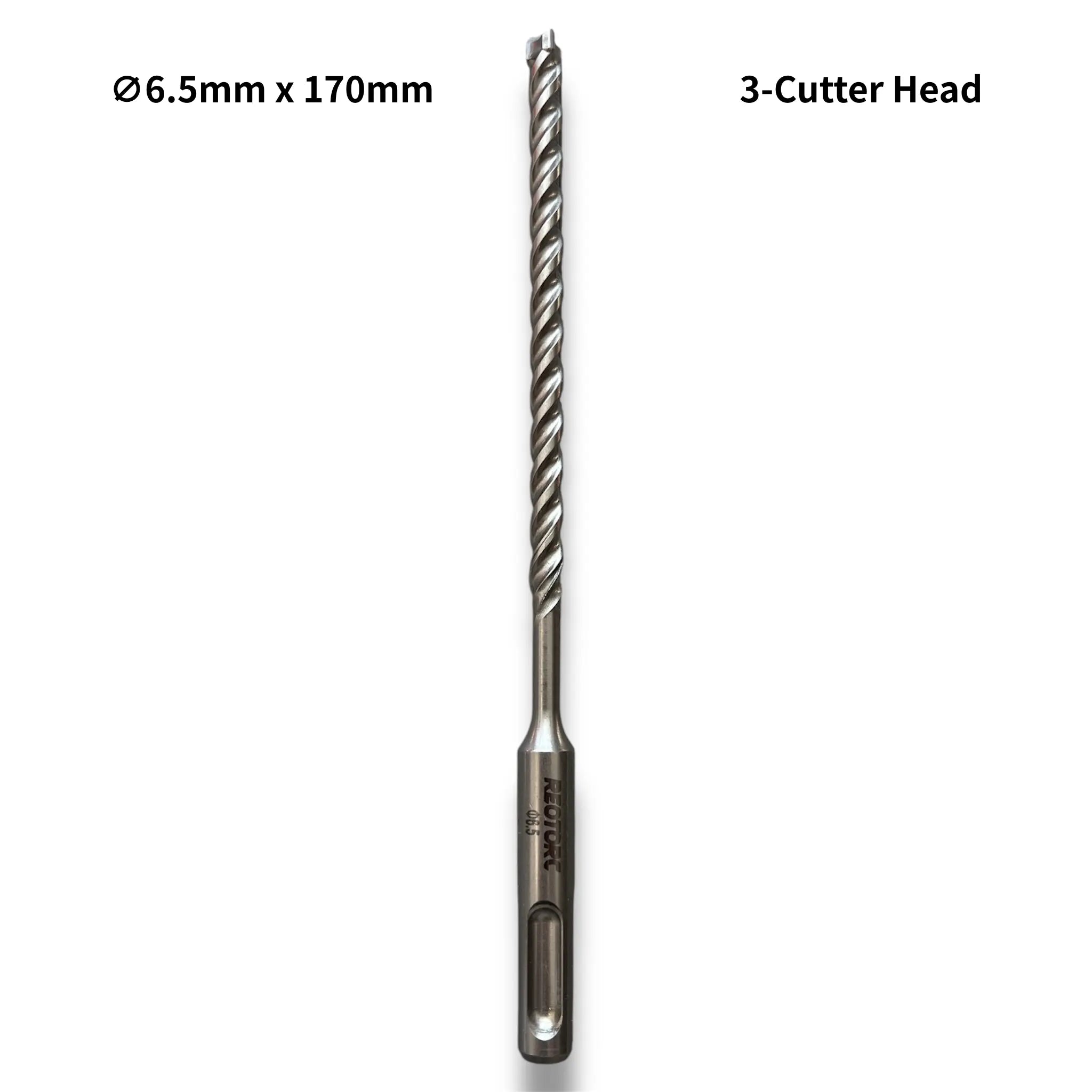 6.5mm 3-Cutter Head SDS-Plus Hammer Drill Bits