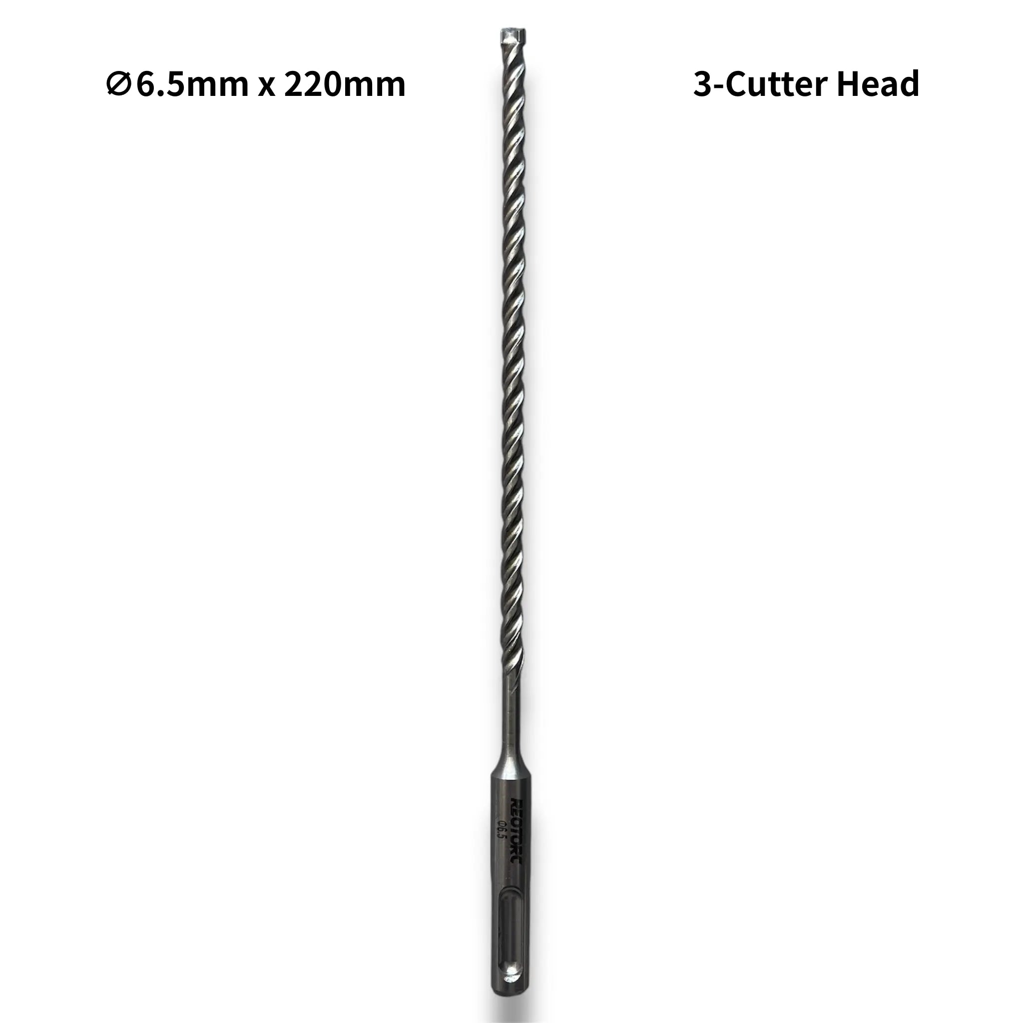 6.5mm 3-Cutter Head SDS-Plus Hammer Drill Bits