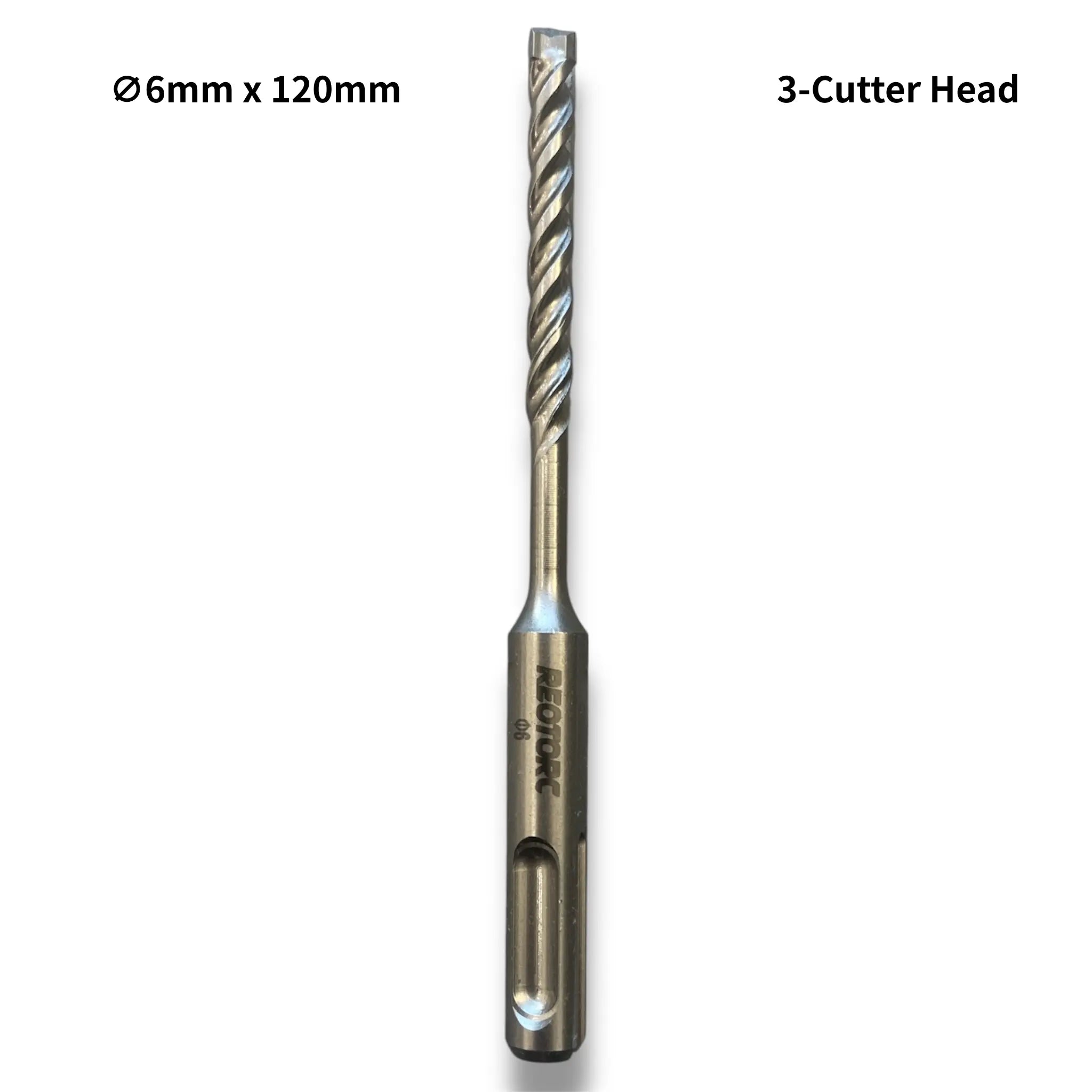 6mm 3-Cutter Head SDS-Plus Hammer Drill Bits