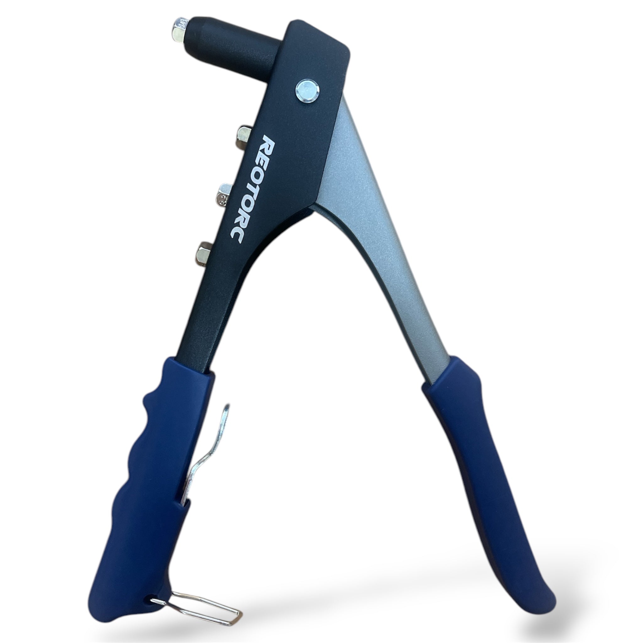 REOTORC 255mm hand riveter with handle in open position