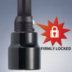 Socket firmly locked onto REOTORC Power Shank Locking Square Drive
