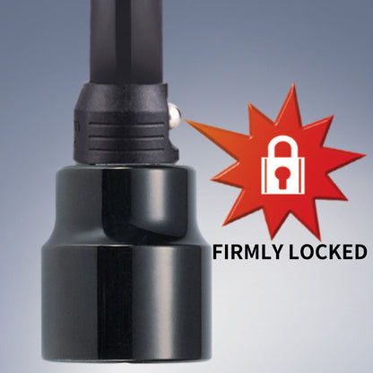 Socket firmly locked onto REOTORC Power Shank Locking Square Drive