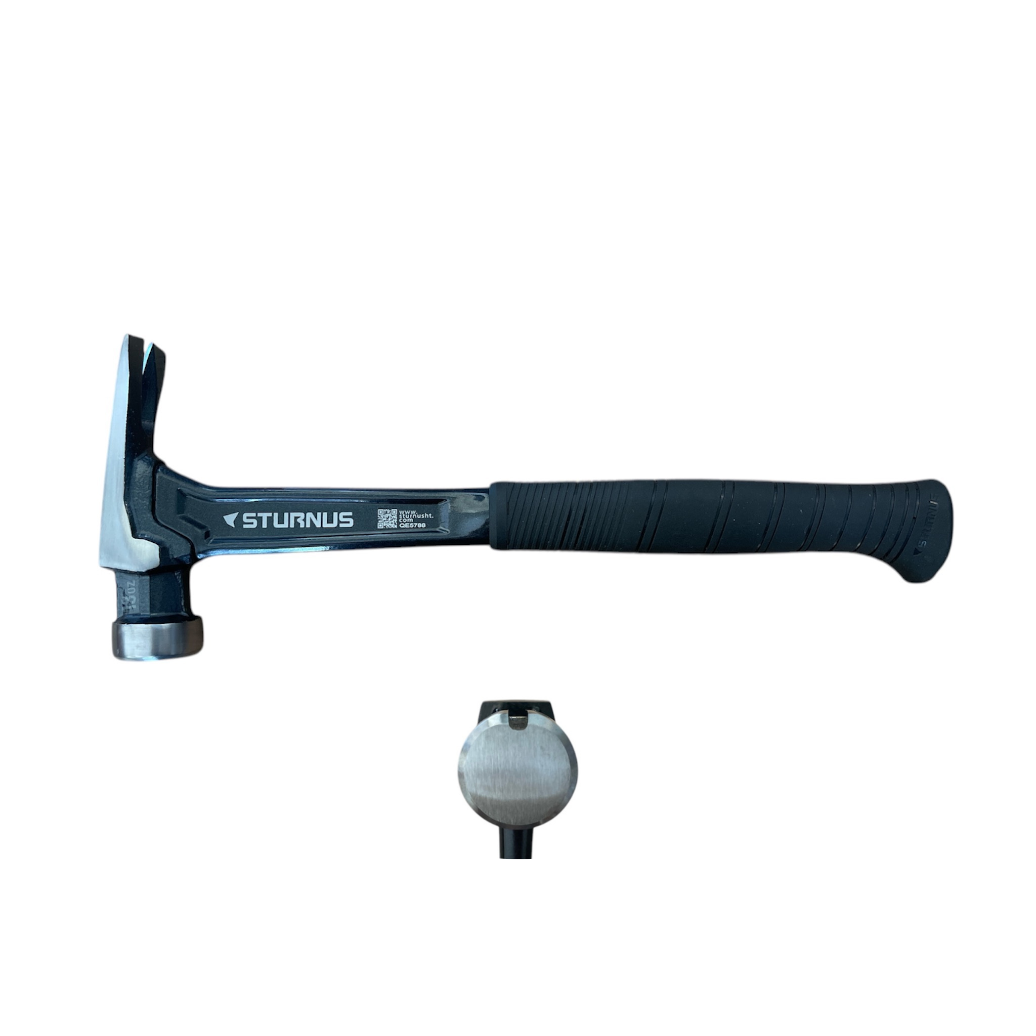 STURNUS short handle hammer in graphite color with smooth face