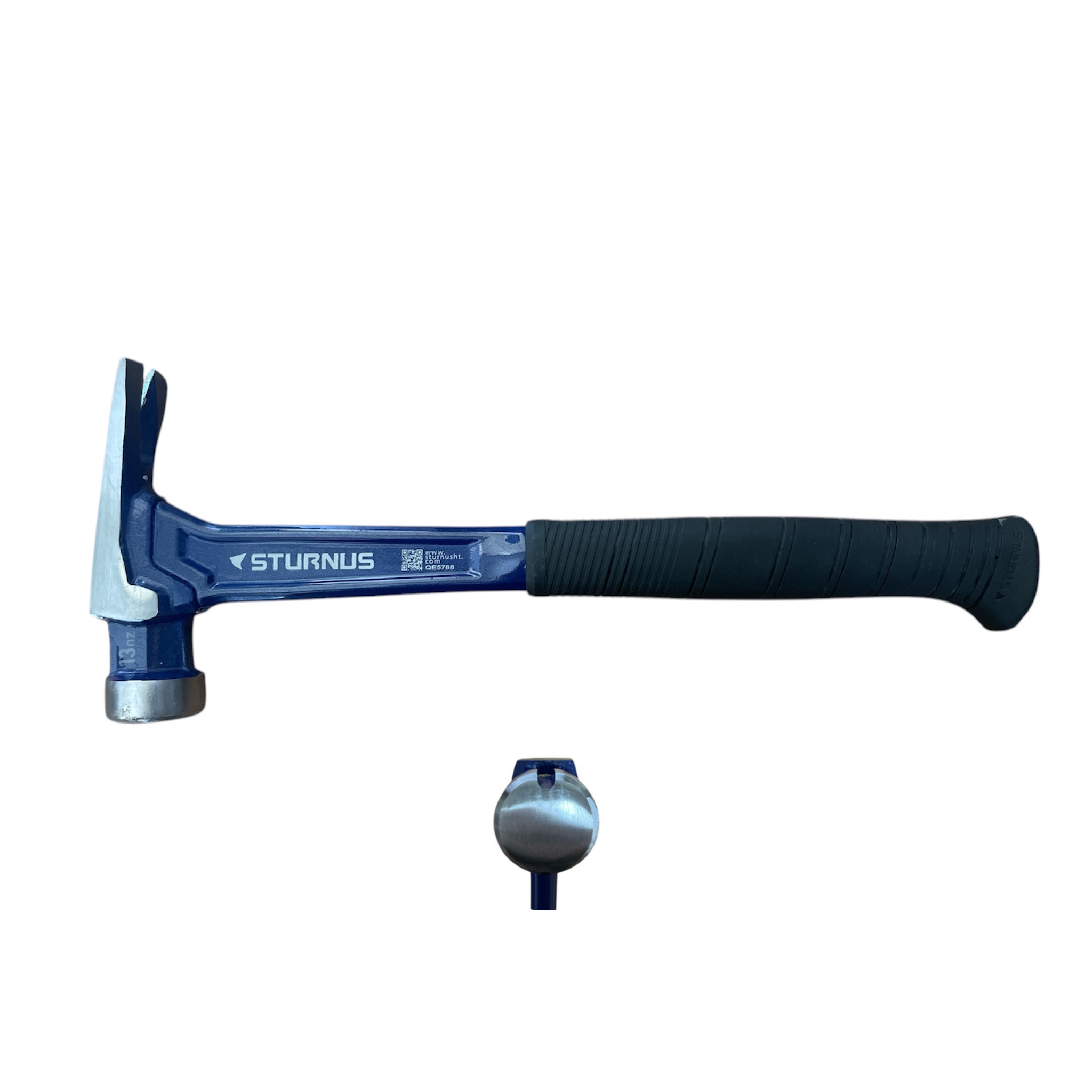 STURNUS short handle hammer in deep blue color with smooth face