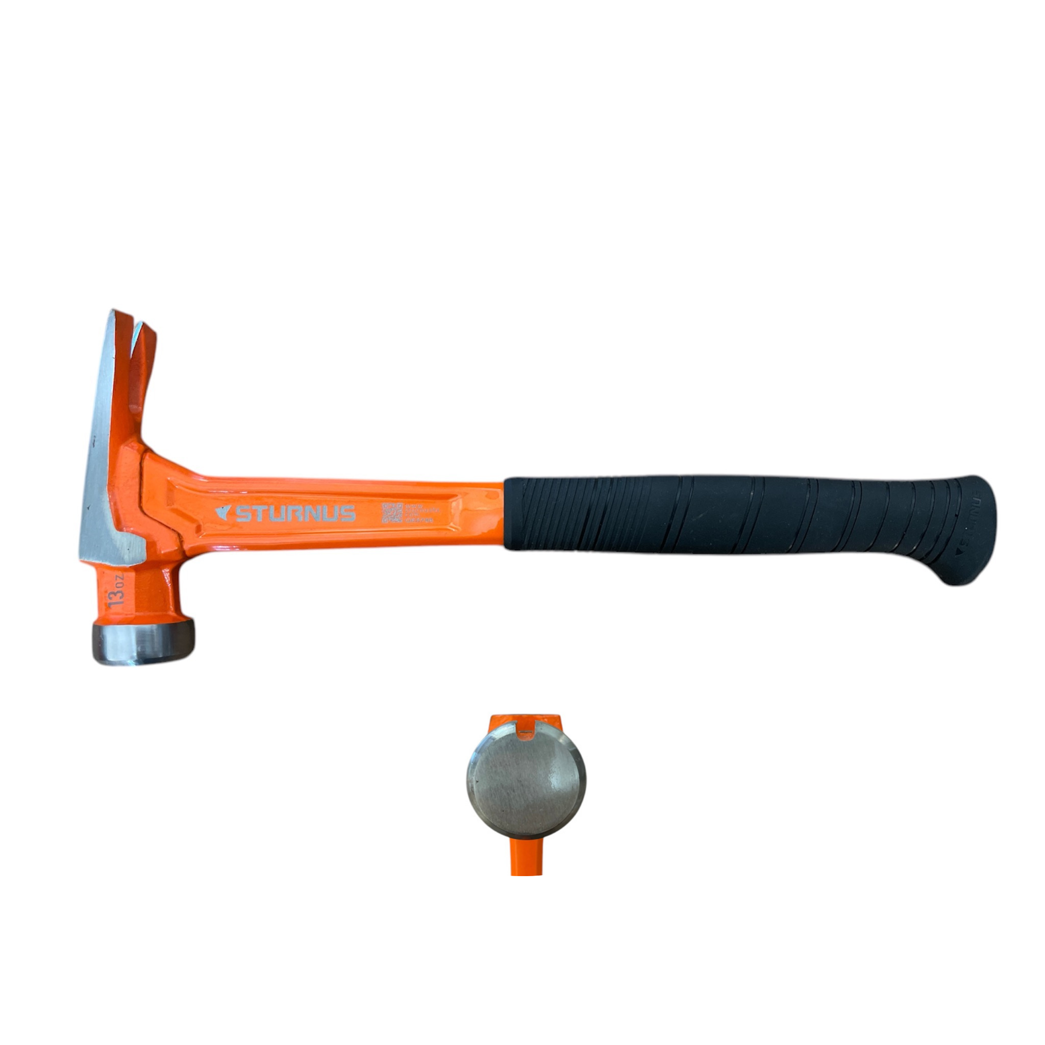 STURNUS short handle hammer in orange color with smooth face